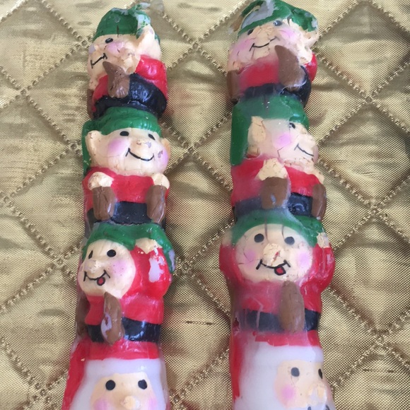 Santa and elf candles - Picture 6 of 11